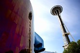 Needle reflection   In Seattle, USA : holiday, seattle, usa