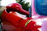 Prancing horse : Aberdeen, ardoe house, badge, Ferrari, love, marriage, prancing horse, red, Scotland, speed, top gear, wedding, wing mirror