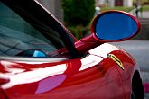 Dancing horses : Aberdeen, Ardoe House, car, dancing horse, door, Ferrari, love, marriage, racing car, red, Scotland, sports car, stock, transport, vehicle, wedding, wing mirror