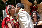 First kiss   @ Divyesh & Prashilla's Hindu Wedding : 2013, Bride, Celebrations, Family, Groom, Happy, Hindu, Indian, New Zealand, NZ, Party, Perspective is Personal, Reception, Saree, Sari, Wedding