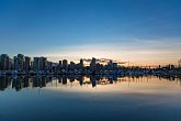 Sunset over the city   Stanley Park, Seawall, Vancouver : Holidays, vancouver