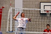 Flying badger   @ Volleyball training : action, dig, hit, jump, motion, net, set, spike, sport, training, Volleyball